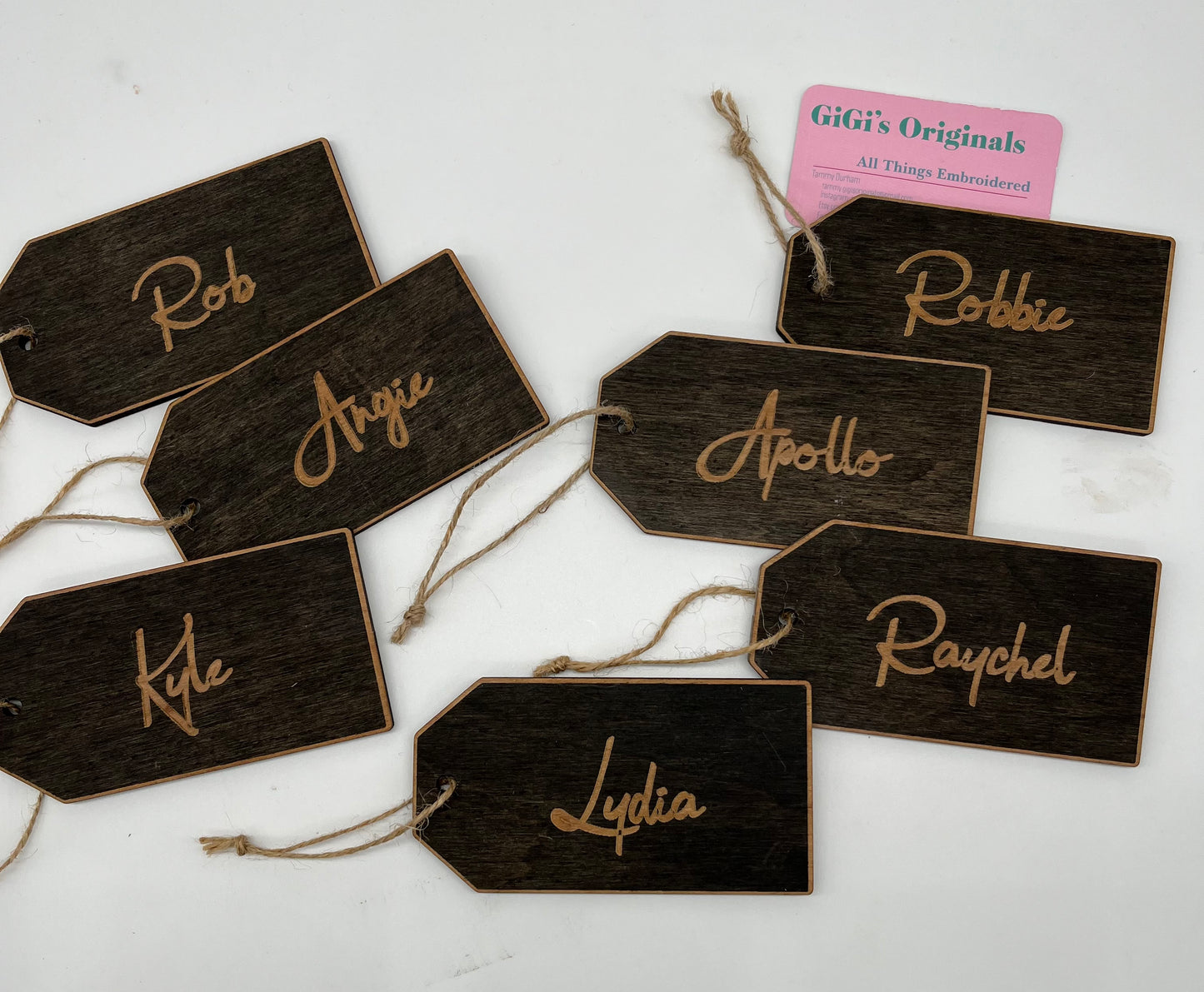 Wooden Custom Stocking Tags