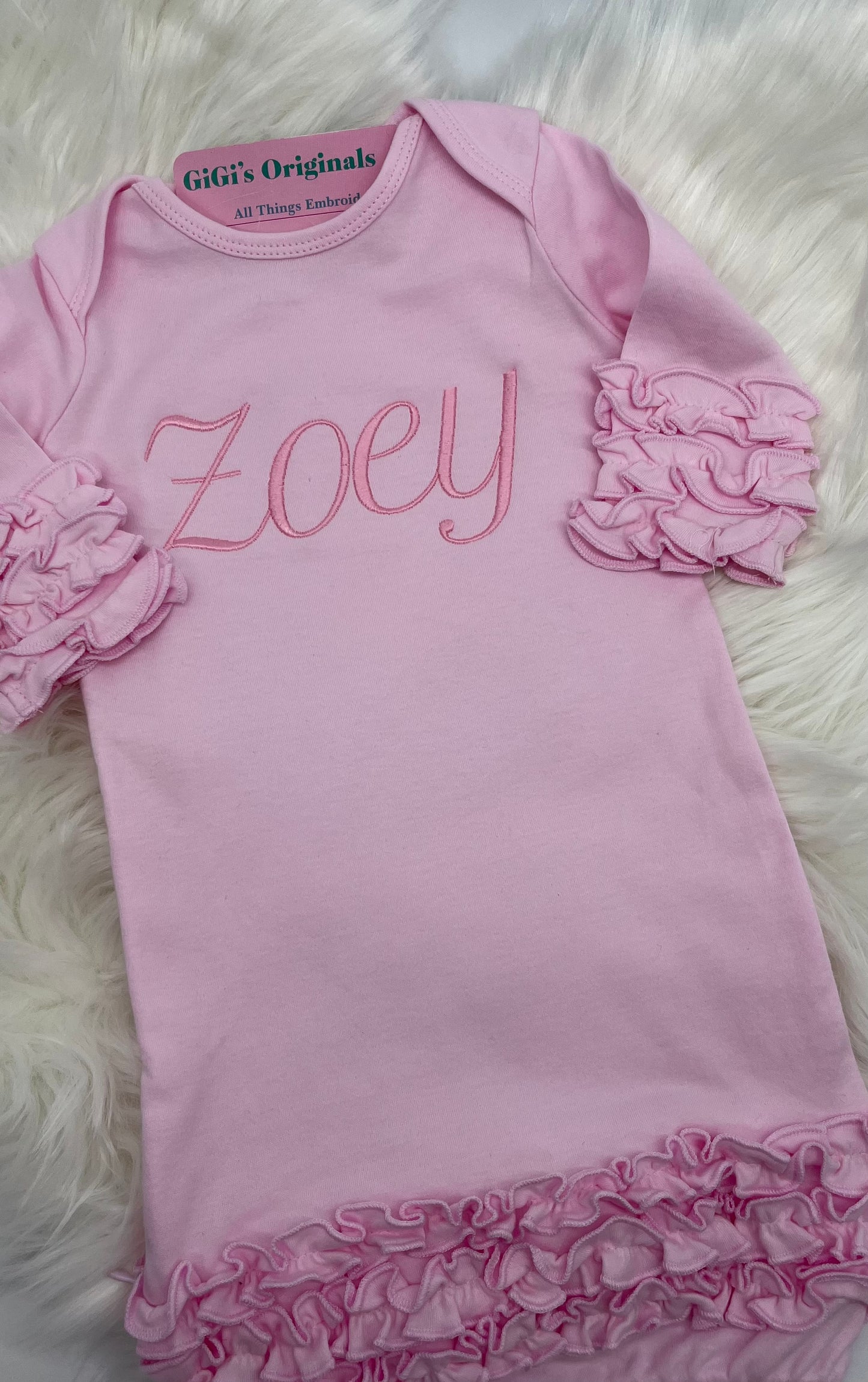 Baby Girl Pink and Ruffles