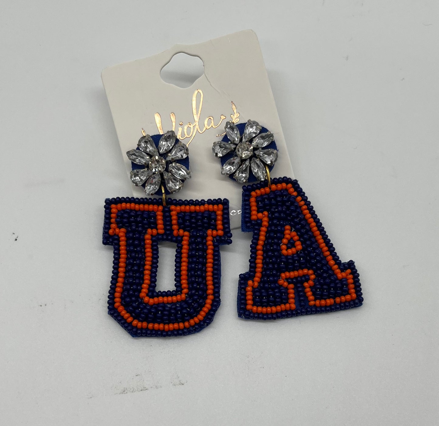 Auburn University Seed Bead Earrings