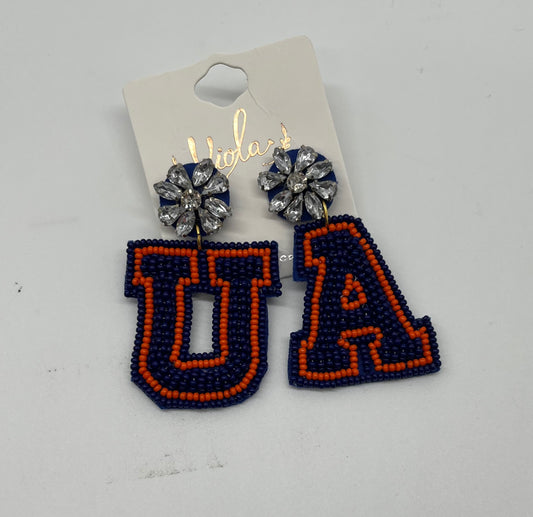 Auburn University Seed Bead Earrings