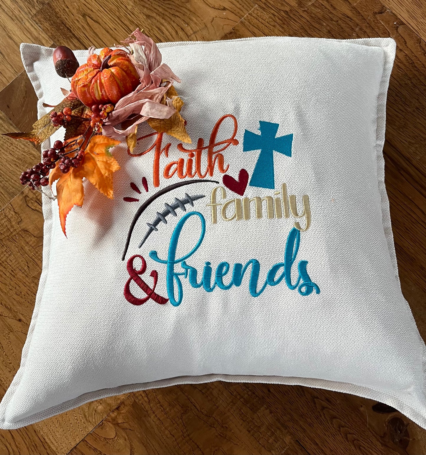Faith Family & Friends Pillow Cover
