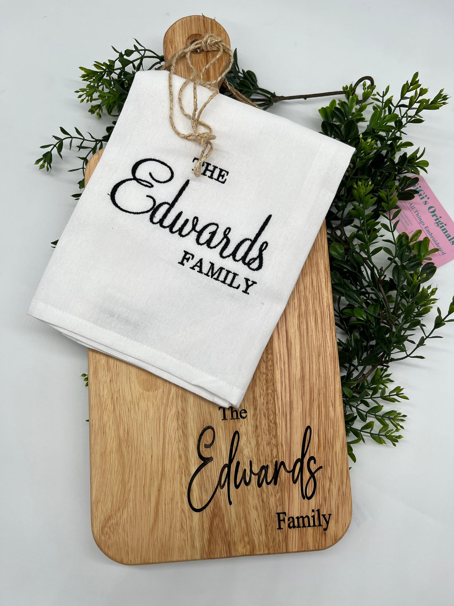 Cutting Board and Towel Gift Set