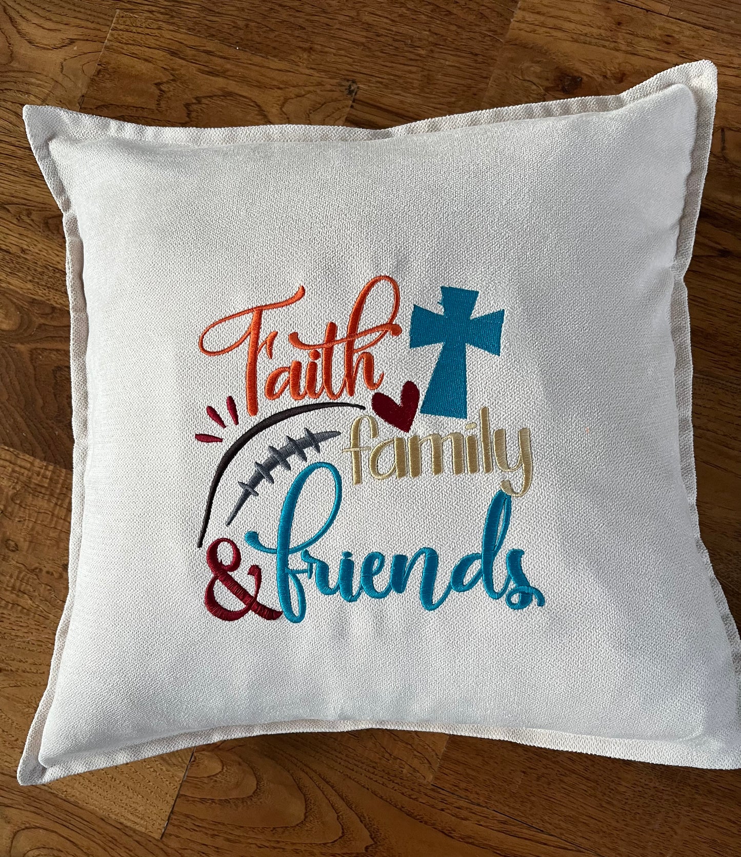 Faith Family & Friends Pillow Cover