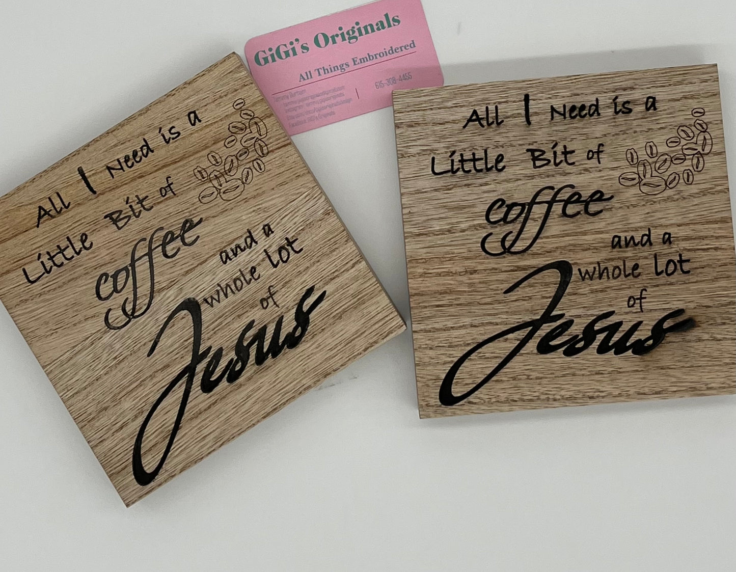 Jesus and Coffee Wooden Sign