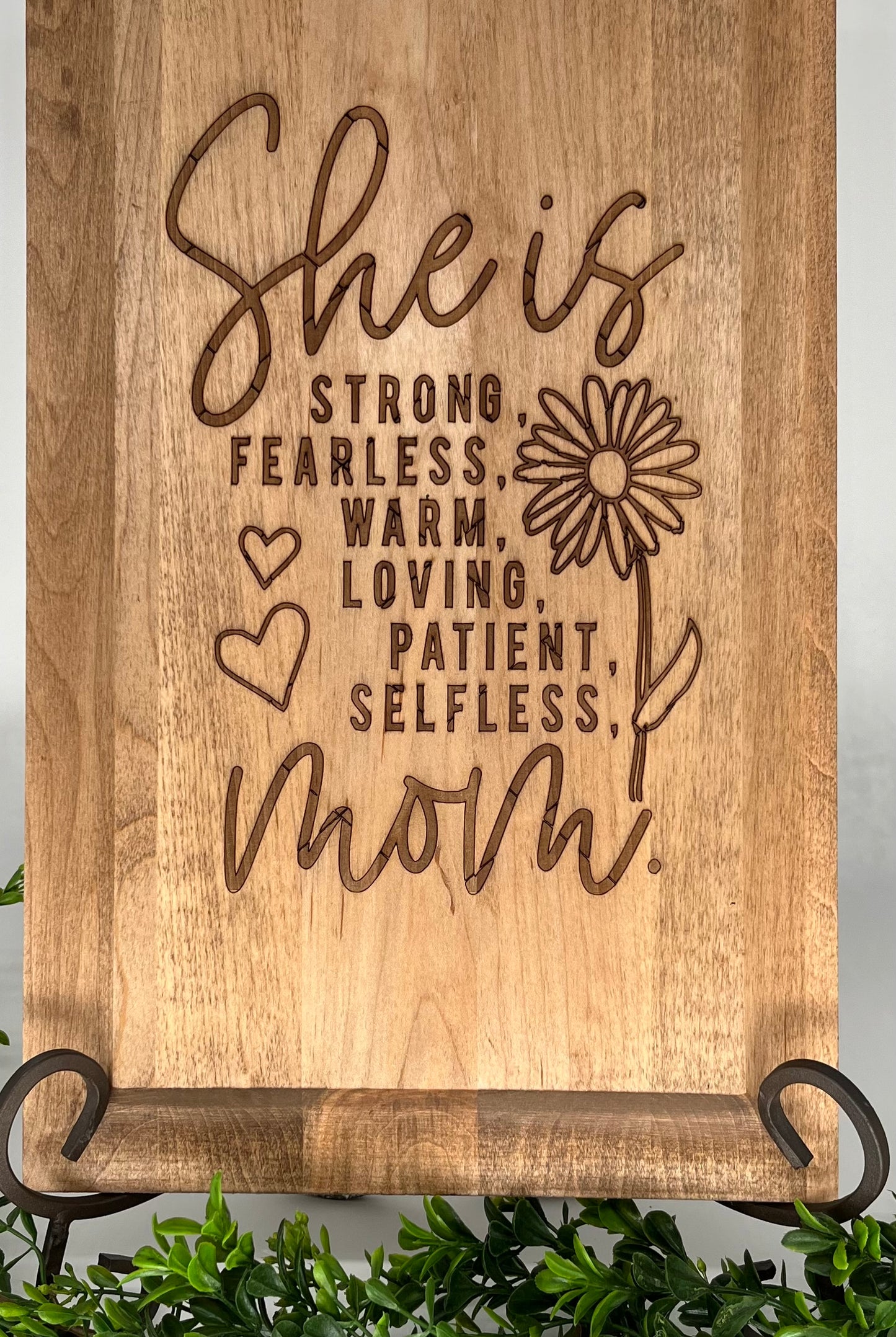 She Is Strong Mom Sign