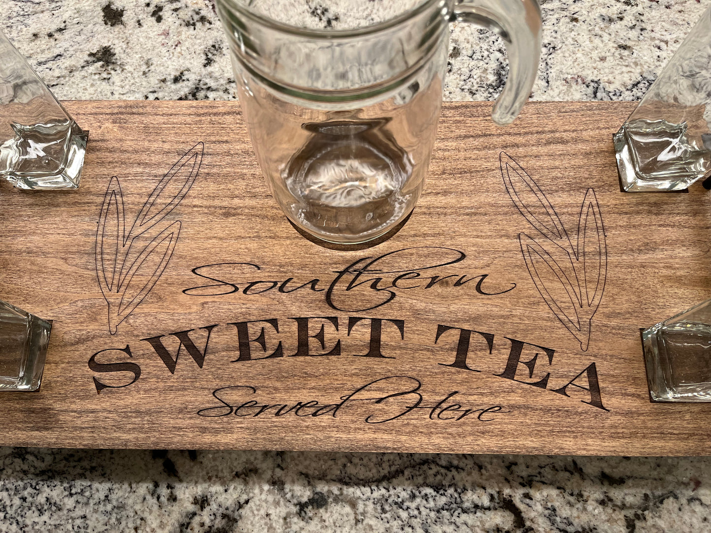 Southern Sweet Tea Served Here Tray