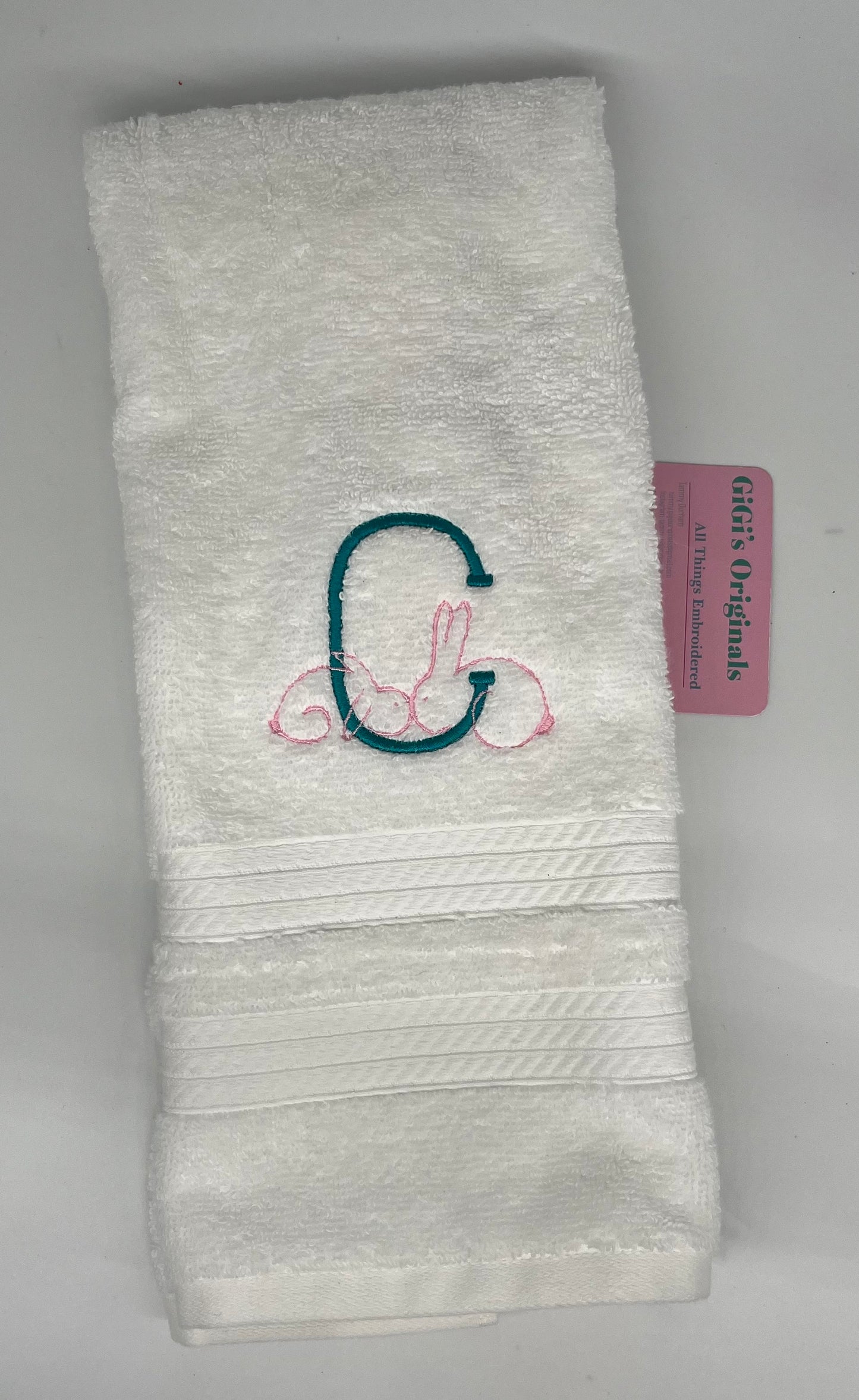 Monogram Bunny Towels