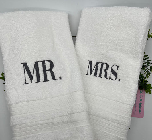 Mr. Mrs. Hand Towels